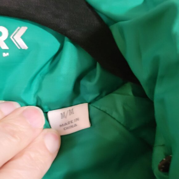 Cutter & Buck Loft Barlow Pass Green Puffer Jacket With Zippered Pockets & High - Picture 10 of 12